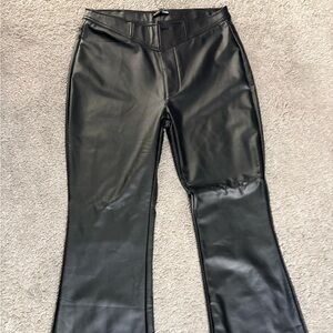 Fashion Nova Black Faux Leather Pants